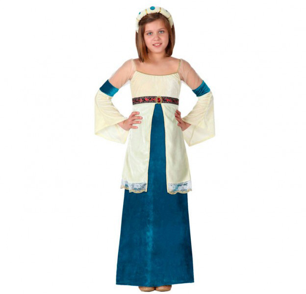 Disfraz dama medieval infantil Disfraz dama medieval infantil