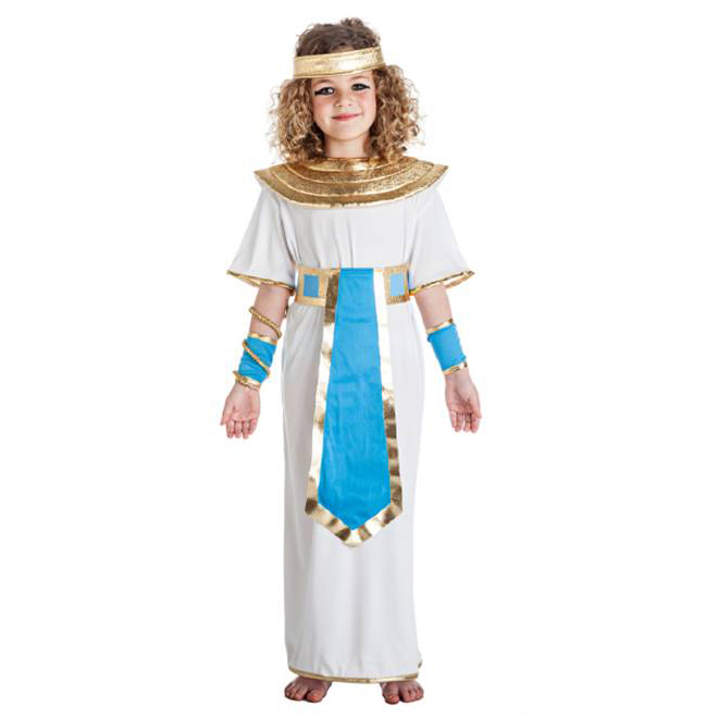 Disfraz egipcia azul infantil Disfraz egipcia azul infantil