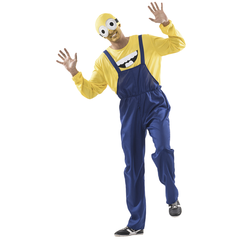 Disfraz villano amarillo adulto Disfraz villano amarillo adulto