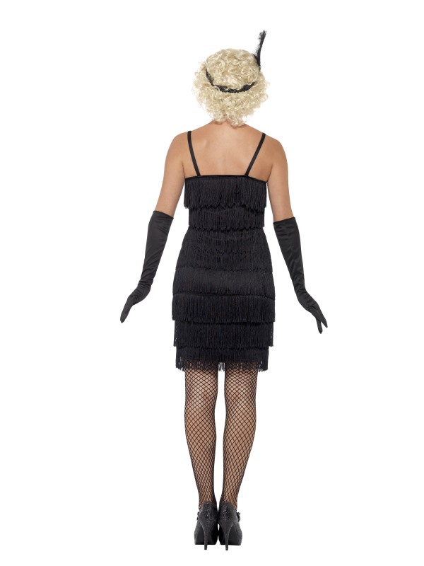 Disfraz charlestón deluxe negro mujer Disfraz charlestón deluxe negro mujer