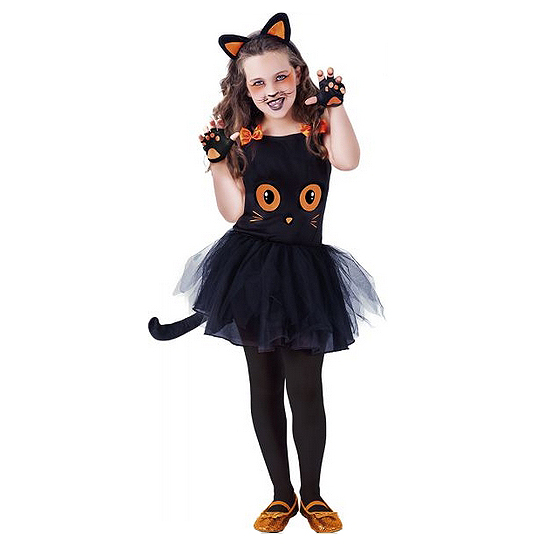 Disfraz gatita negra tutú infantil Disfraz gatita negra tutú infantil