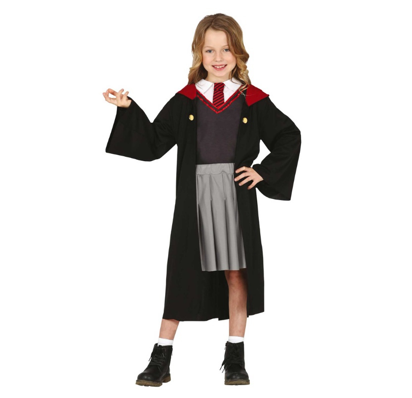 Disfraz estudiante de magia rojo infantil Disfraz estudiante de magia rojo infantil