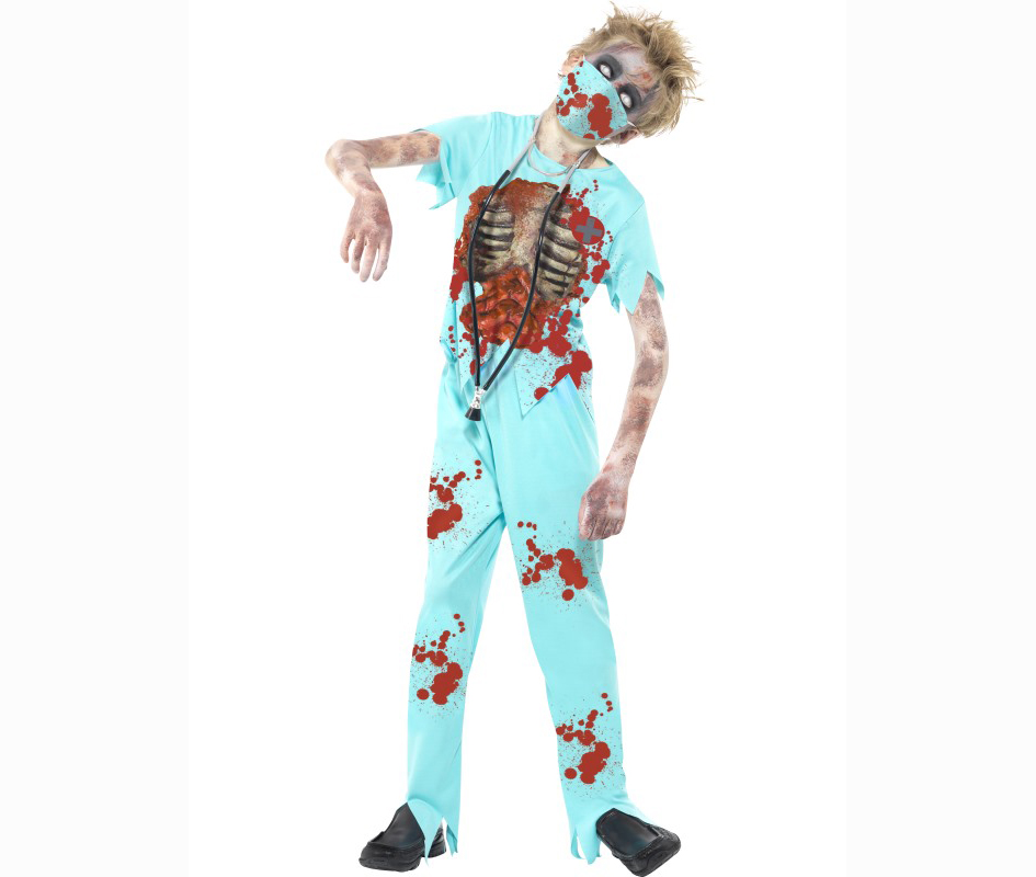 Disfraz cirujano zombie infantil Disfraz cirujano zombie infantil