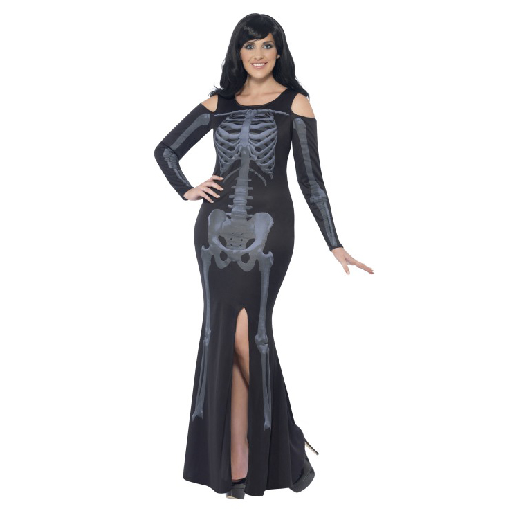 Disfraz esqueleto-vestido mujer tallas grandes Disfraz esqueleto-vestido mujer tallas grandes