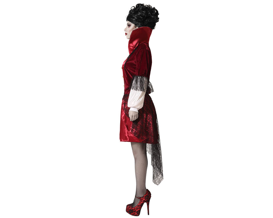 Disfraz vampiresa roja corto M-L mujer Disfraz vampiresa roja corto M-L mujer