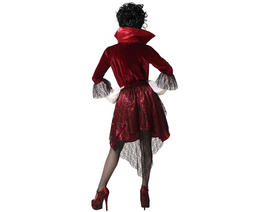 Disfraz vampiresa roja corto M-L mujer Disfraz vampiresa roja corto M-L mujer