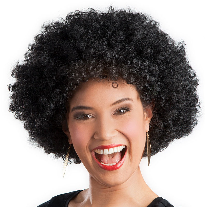 Peluca afro grande negra Peluca afro grande negra