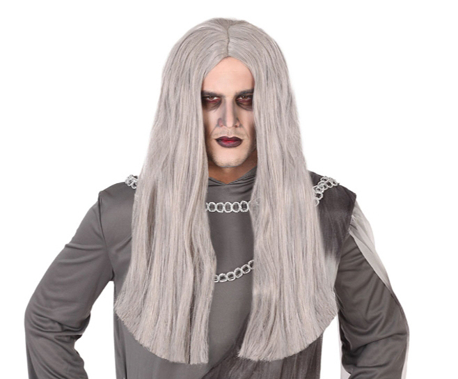 Peluca melena gris Peluca melena gris