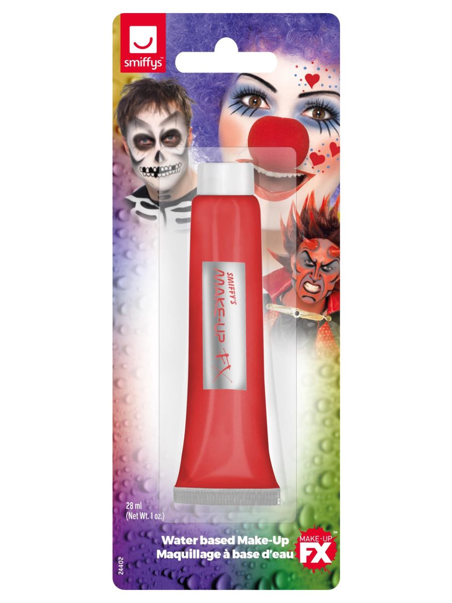 Maquillaje al agua negro rojo Maquillaje al agua negro rojo