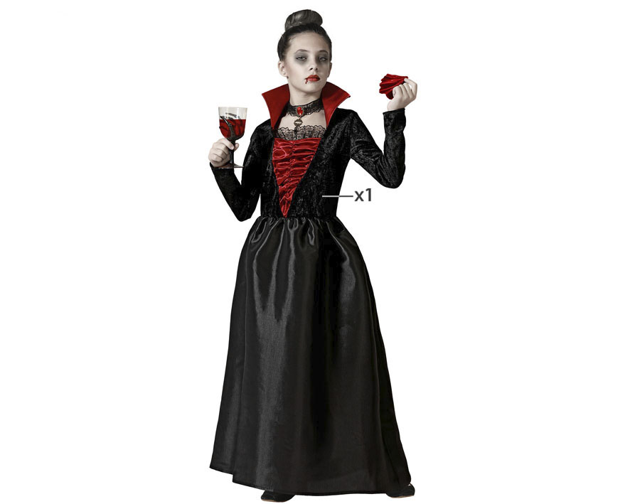 Disfraz vampiresa infantil Disfraz vampiresa infantil