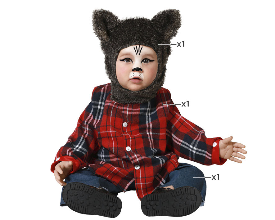 Disfraz hombre lobo bebé Disfraz hombre lobo bebé