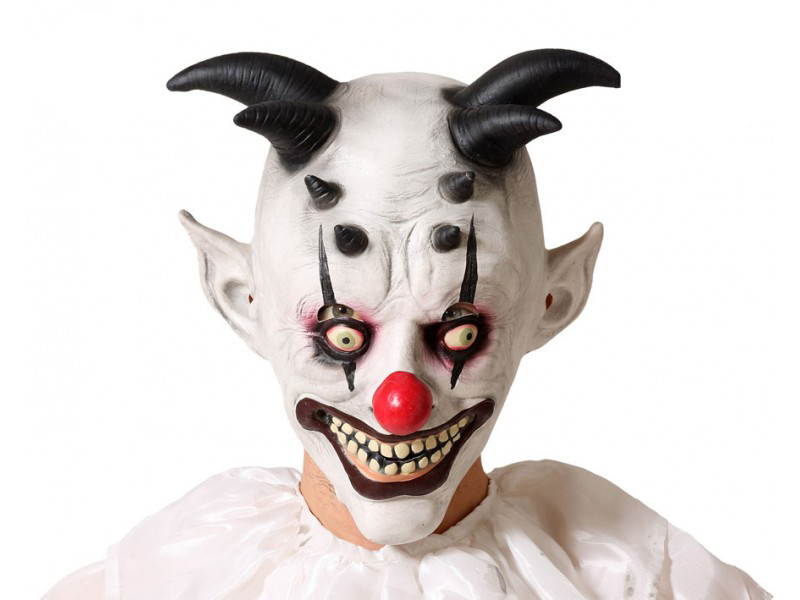 Máscara látex payaso demonio Máscara látex payaso demonio