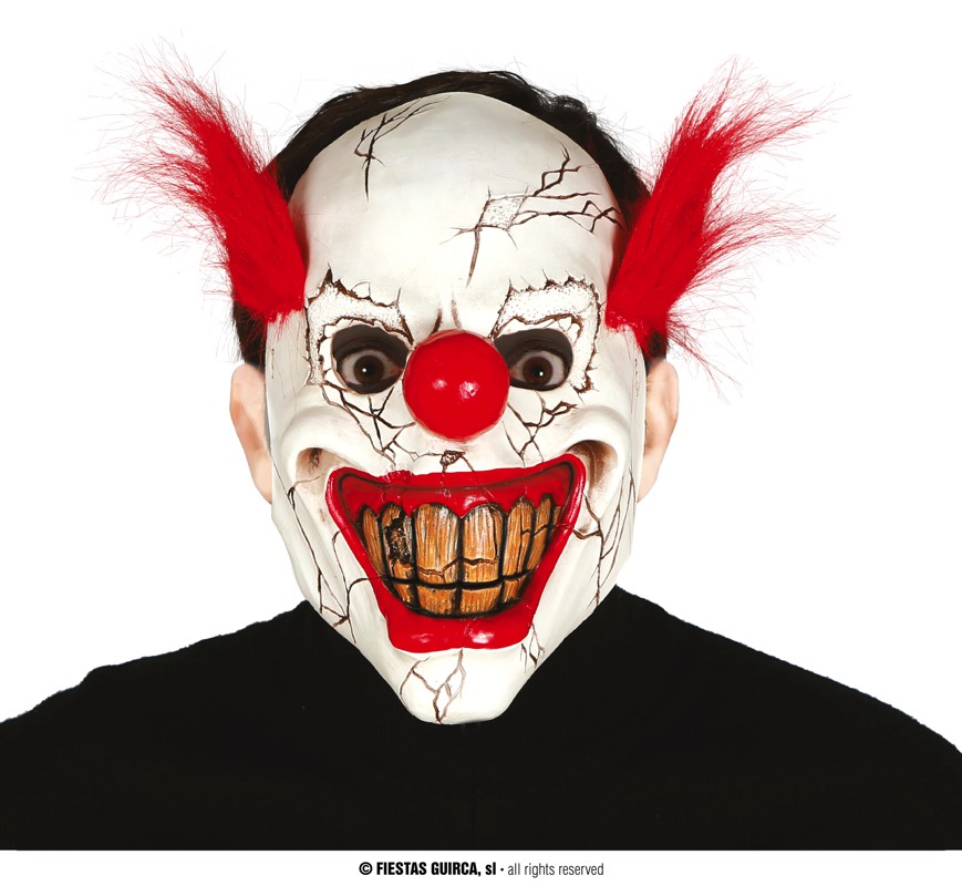 Máscara látex payaso sonrisa Máscara látex payaso sonrisa