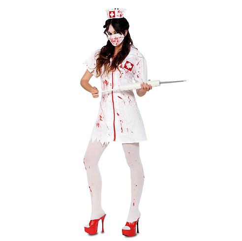 Disfraz enfermera zombie mujer M-L Disfraz enfermera zombie mujer M-L