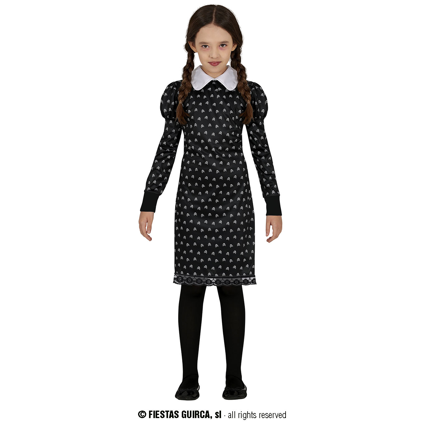 Disfraz Miércoles calaveras infantil Disfraz Miércoles calaveras infantil