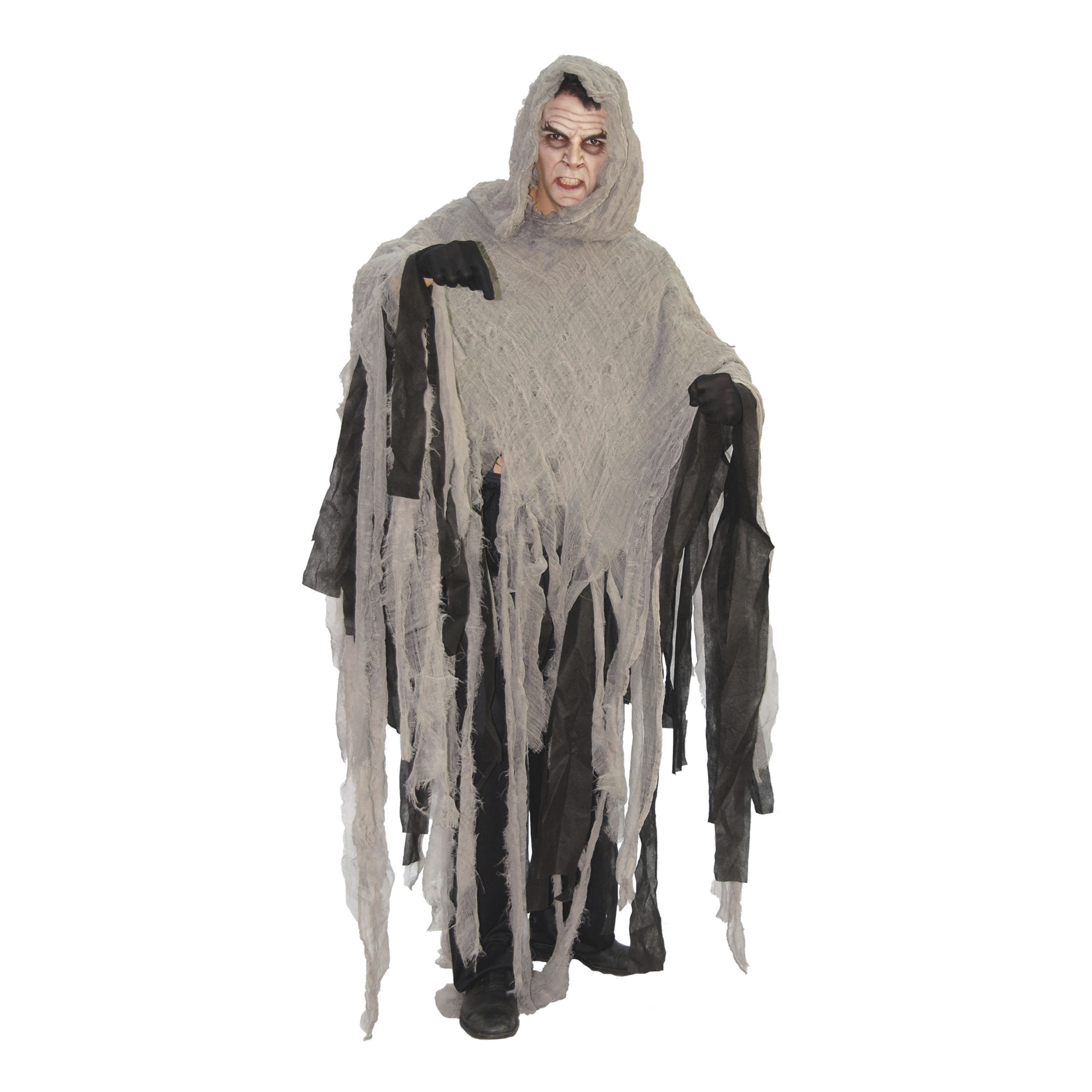 Disfraz poncho zombie adulto Disfraz poncho zombie adulto