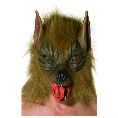 Máscara látex lobo marrón Máscara látex lobo marrón