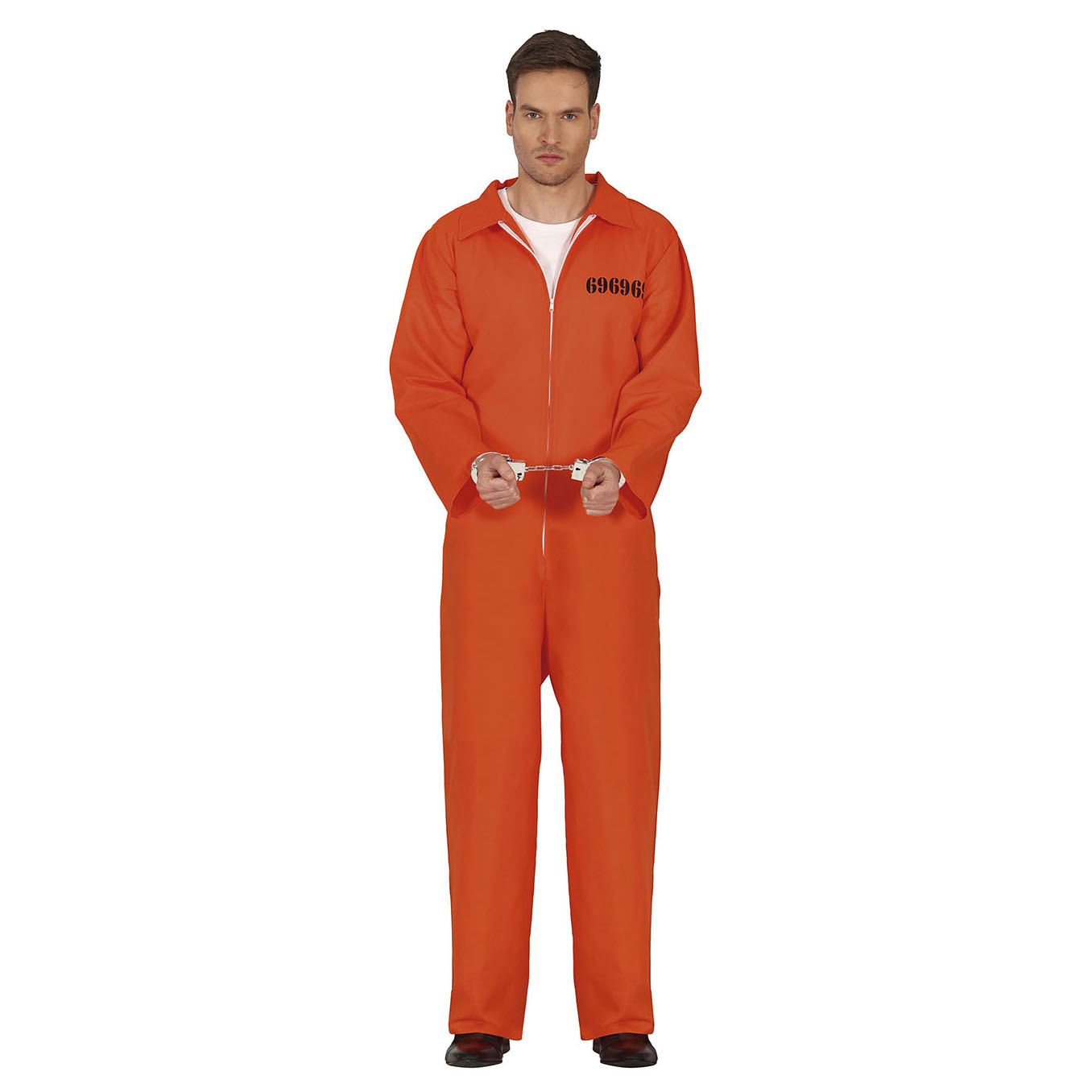 Disfraz preso naranja adulto Disfraz preso naranja adulto