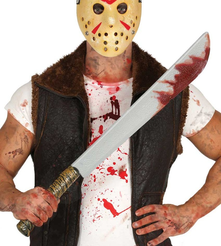 Machete con sangre 74 cm Machete con sangre 74 cm