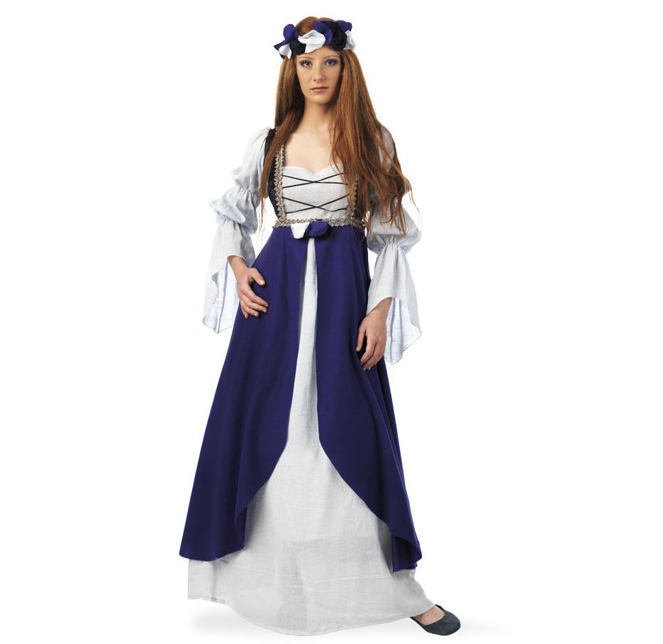 Disfraz dama medieval mujer Clarisa azul Disfraz dama medieval mujer Clarisa azul