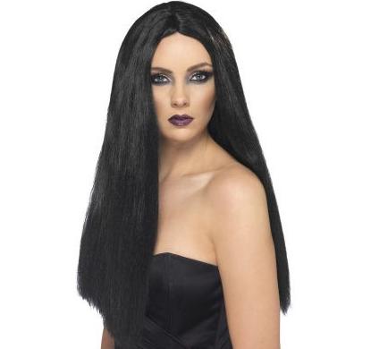 Peluca negra larga lisa Peluca negra larga lisa