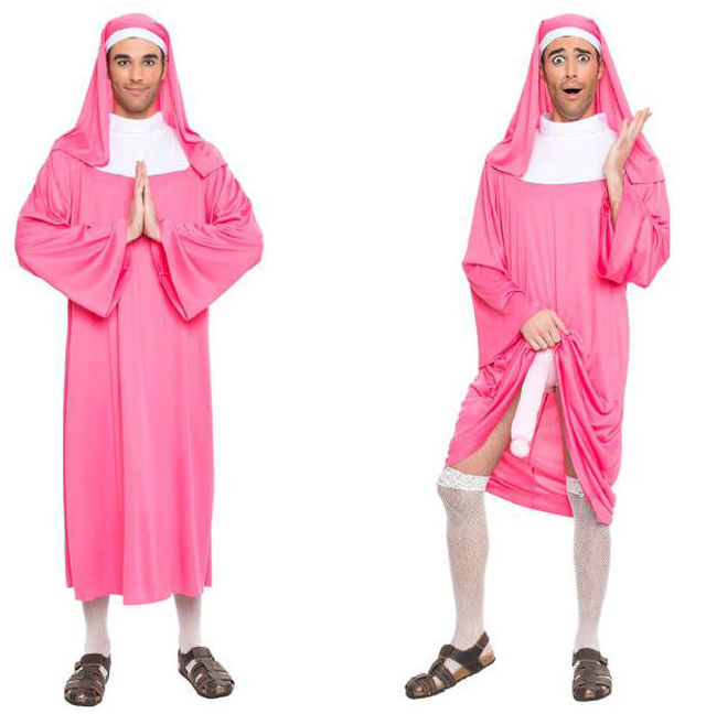 Disfraz monja rosa Disfraz monja rosa