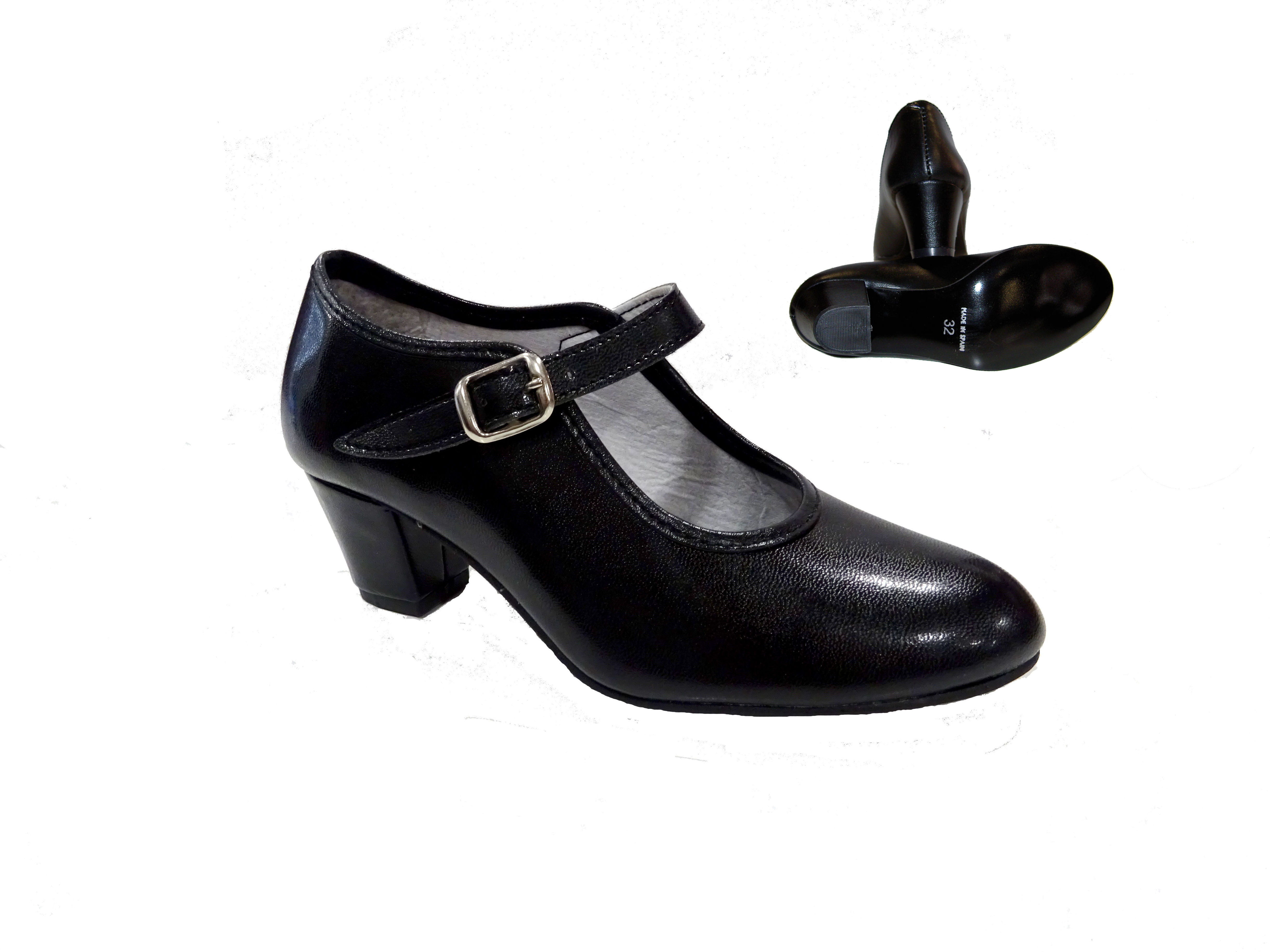 Zapato flamenco iniciación con correa Zapato flamenco iniciación con correa