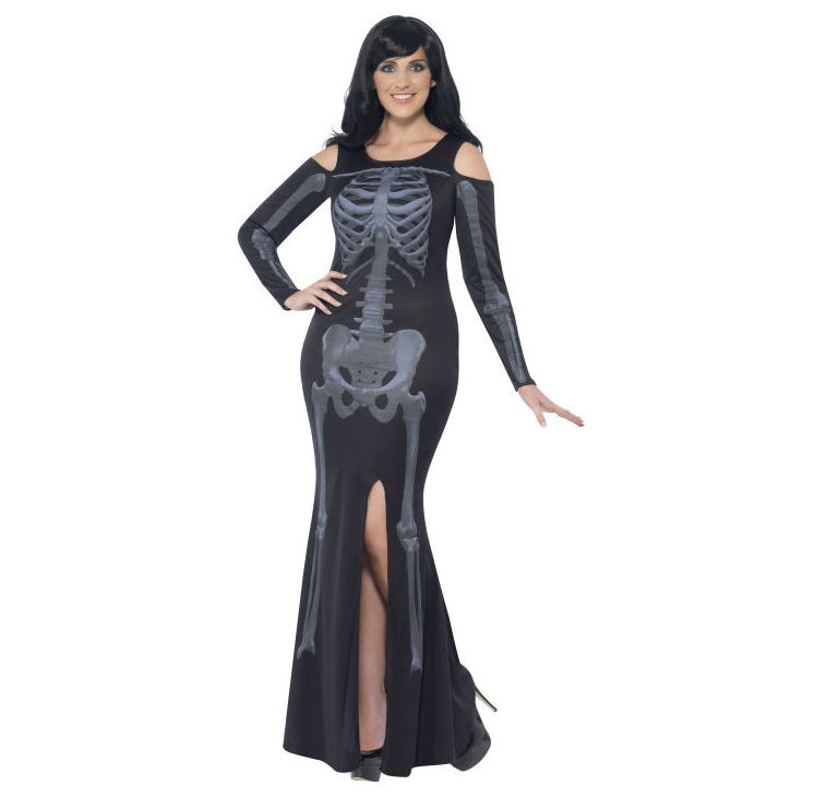 Disfraz vestido esqueleto mujer Disfraz vestido esqueleto mujer