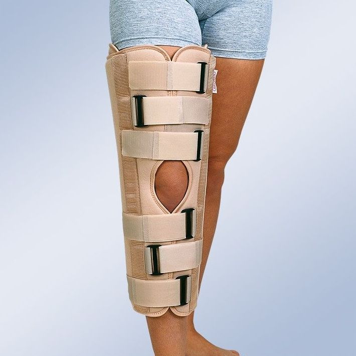 Ortesis inmovilizadora de rodilla de tres paneles a 0º: Productos y servicios de Ortopedia Delgado, S. L.