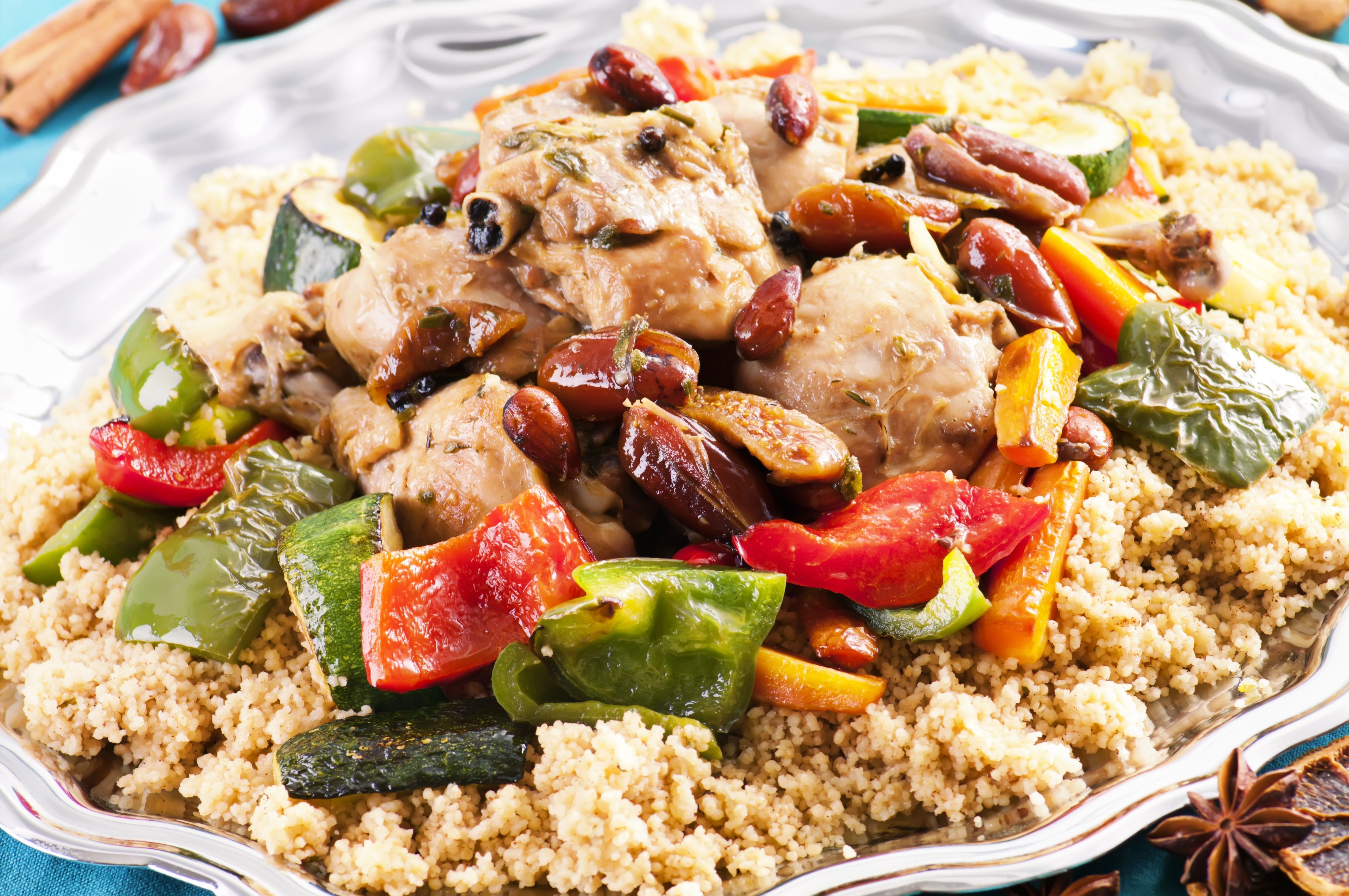 Cous-Cous de pollo: Carta de Baobab Exotic Cous-Cous de pollo: Carta de Baobab Exotic