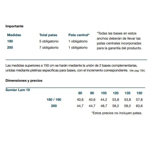 Lam 10 Somier: Servicios de Colchonerías Prado Lam 10 Somier: Servicios de Colchonerías Prado