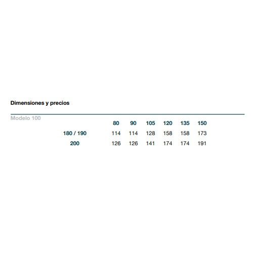 Modelo 100 Biconic System: Servicios de Colchonerías Prado Modelo 100 Biconic System: Servicios de Colchonerías Prado