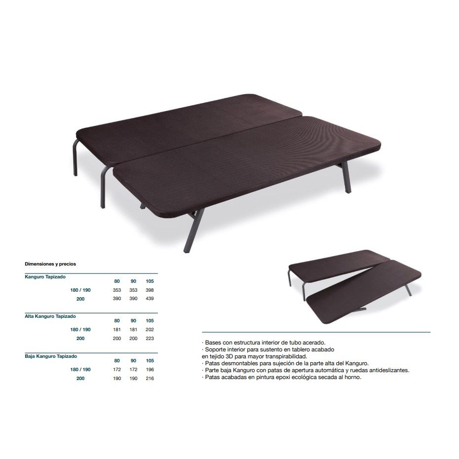 Kanguro Base Tapizada 3D Gris: Servicios de Colchonerías Prado Kanguro Base Tapizada 3D Gris: Servicios de Colchonerías Prado