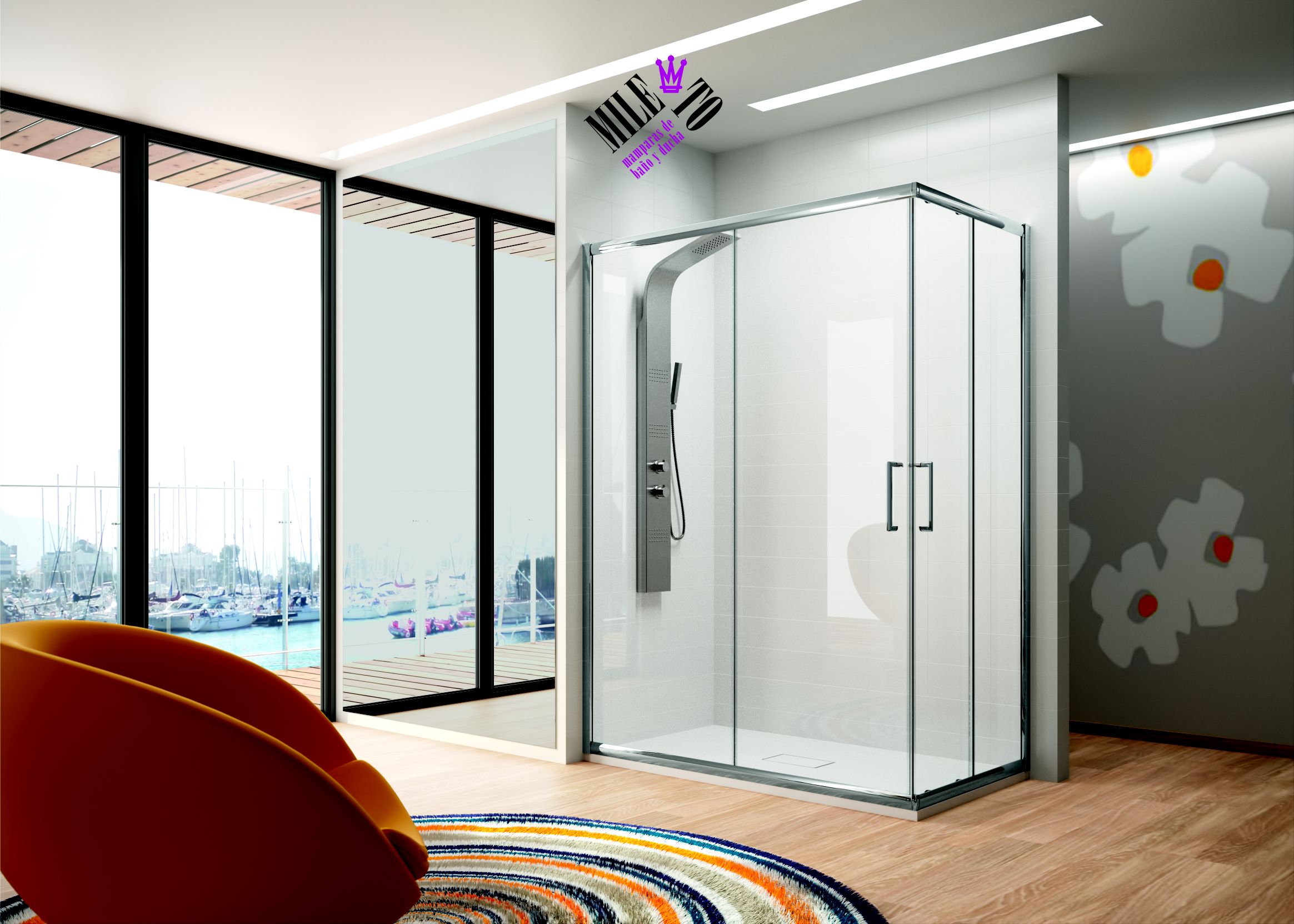 Mampara de cristal: Productos y venta Online de JRG Aluminio - PVC Mampara de cristal: Productos y venta Online de JRG Aluminio - PVC