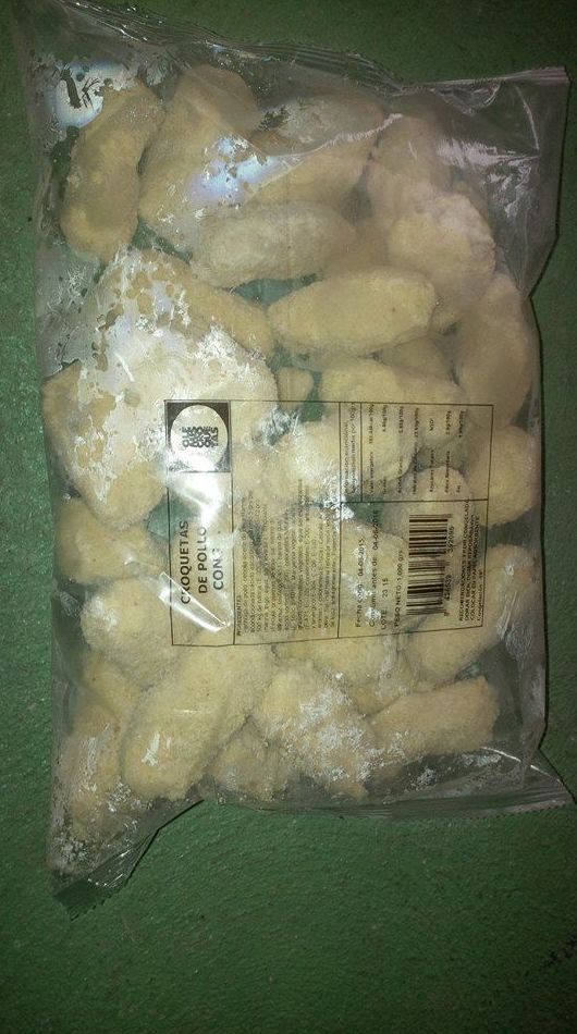 Bolsa de croquetas congeladas