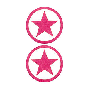 Pezoneras ouch forma estrella circulo externo rosa 