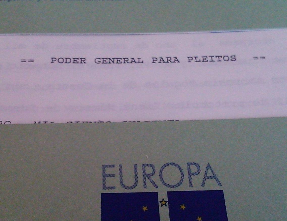 Poder para pleitos: Servicios notariales  de Mª Gemma López-Brea Espiau