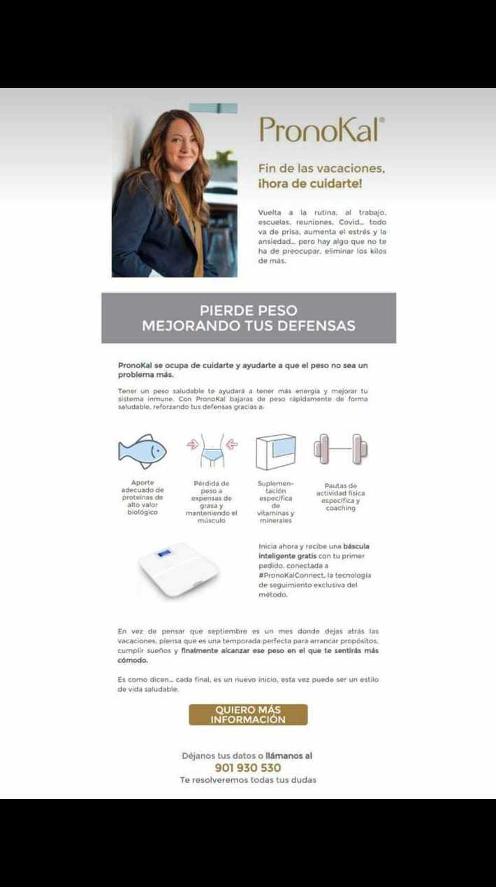 PRONOKAL Pérdida de peso PRONOKAL Pérdida de peso