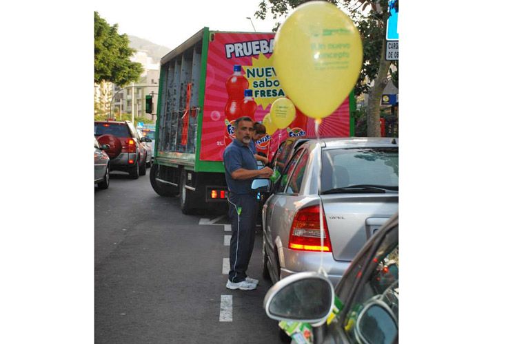 Publicidad con globos en Tenerife