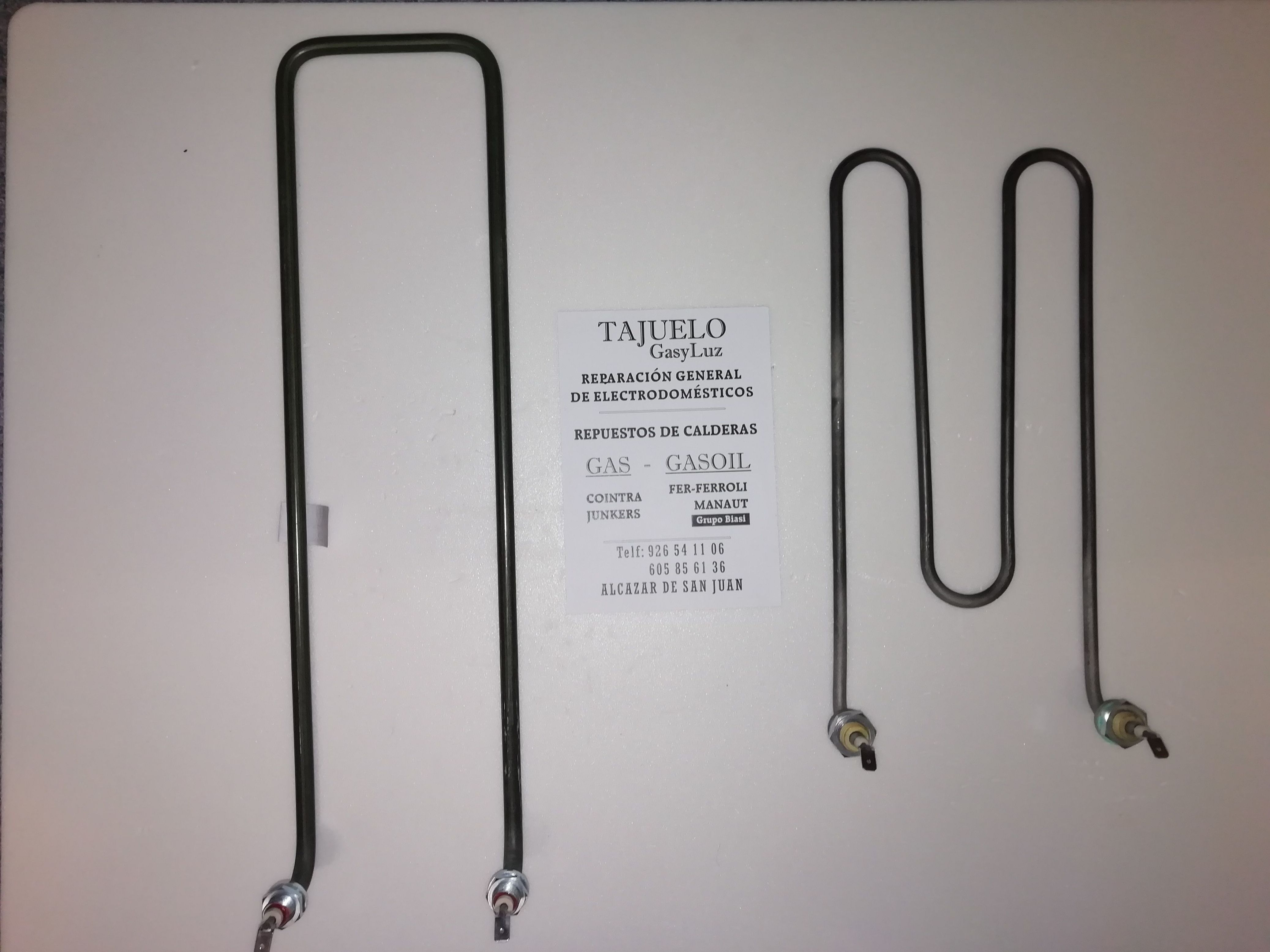 Venta de Resistencias de Uso Doméstico e Industrial: Servicios de Reparaciones y Repuestos GasyLuz (Tajuelo.Pedro) Venta de Resistencias de Uso Doméstico e Industrial: Servicios de Reparaciones y Repuestos GasyLuz (Tajuelo.Pedro)