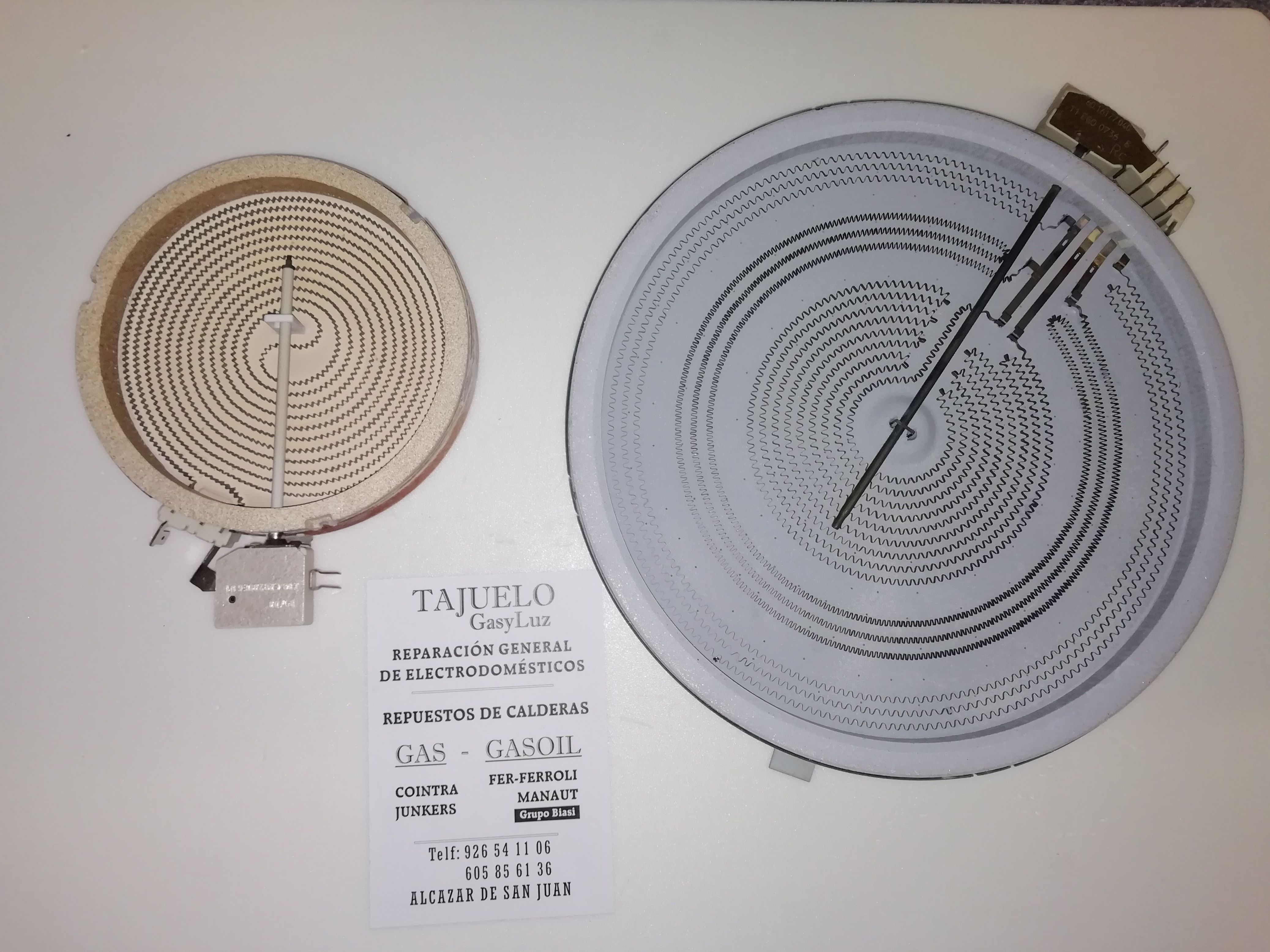 Venta de Resistencias de Uso Doméstico e Industrial: Servicios de Reparaciones y Repuestos GasyLuz (Tajuelo.Pedro) Venta de Resistencias de Uso Doméstico e Industrial: Servicios de Reparaciones y Repuestos GasyLuz (Tajuelo.Pedro)