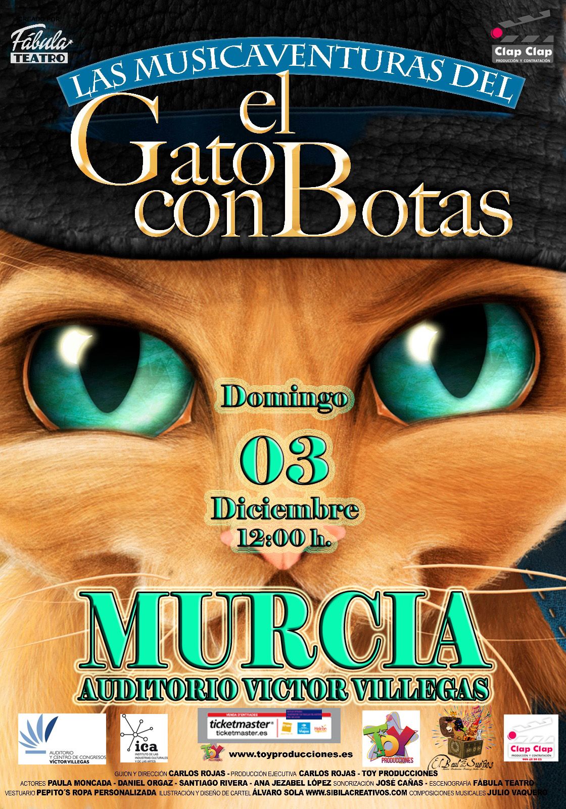 La musicaventuras del Gato con Botas: Catálogo de actuaciones de ESPECTÁCULOS CLAP CLAP PRODUCCIONES, MÚSICA, TEATRO Y MUCHO MÁS La musicaventuras del Gato con Botas: Catálogo de actuaciones de ESPECTÁCULOS CLAP CLAP PRODUCCIONES, MÚSICA, TEATRO Y MUCHO MÁS