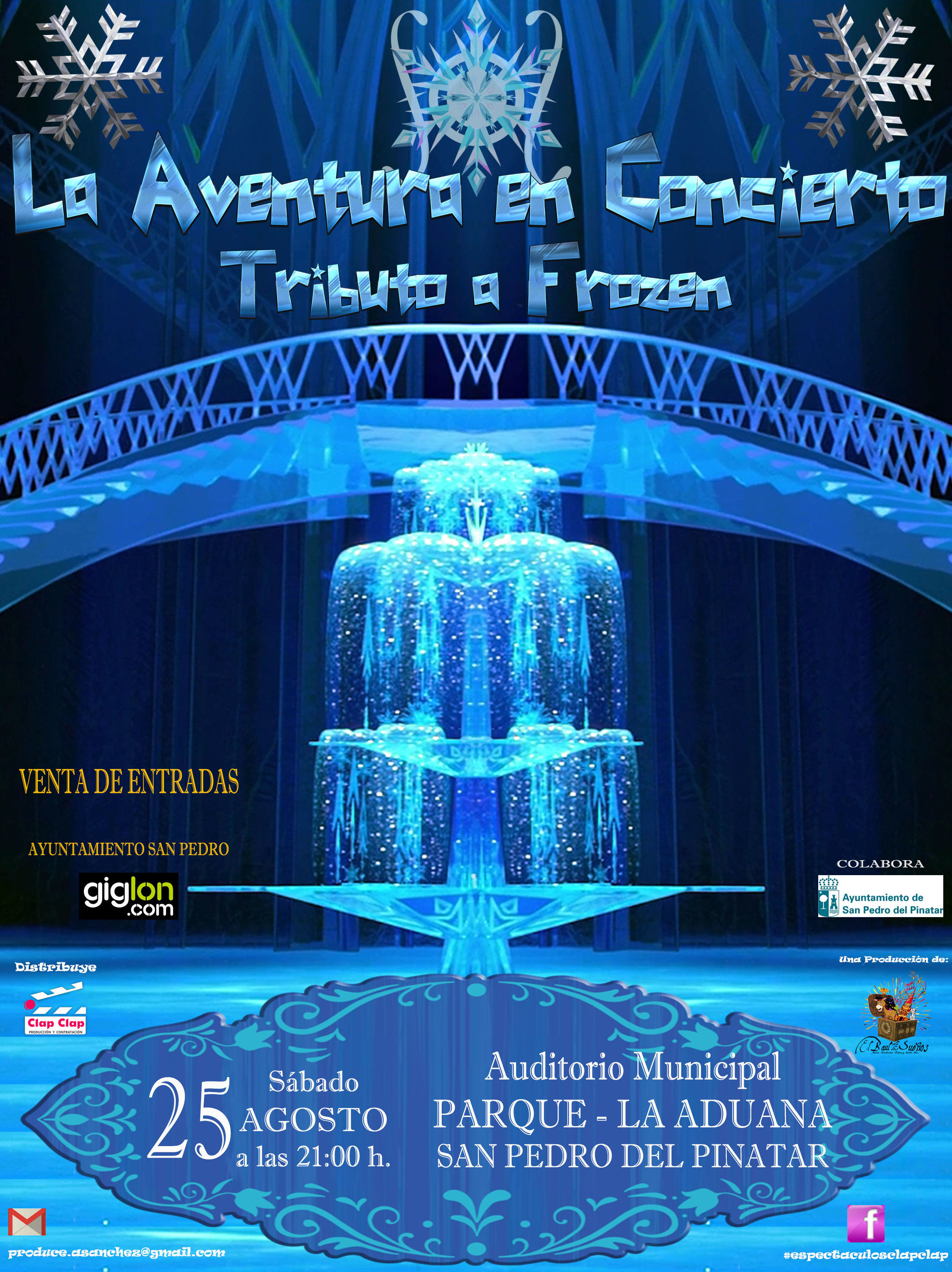 La Aventura en concierto " Tributo a Frozen: Catálogo de actuaciones de ESPECTÁCULOS CLAP CLAP PRODUCCIONES, MÚSICA, TEATRO Y MUCHO MÁS La Aventura en concierto " Tributo a Frozen: Catálogo de actuaciones de ESPECTÁCULOS CLAP CLAP PRODUCCIONES, MÚSICA, TEATRO Y MUCHO MÁS