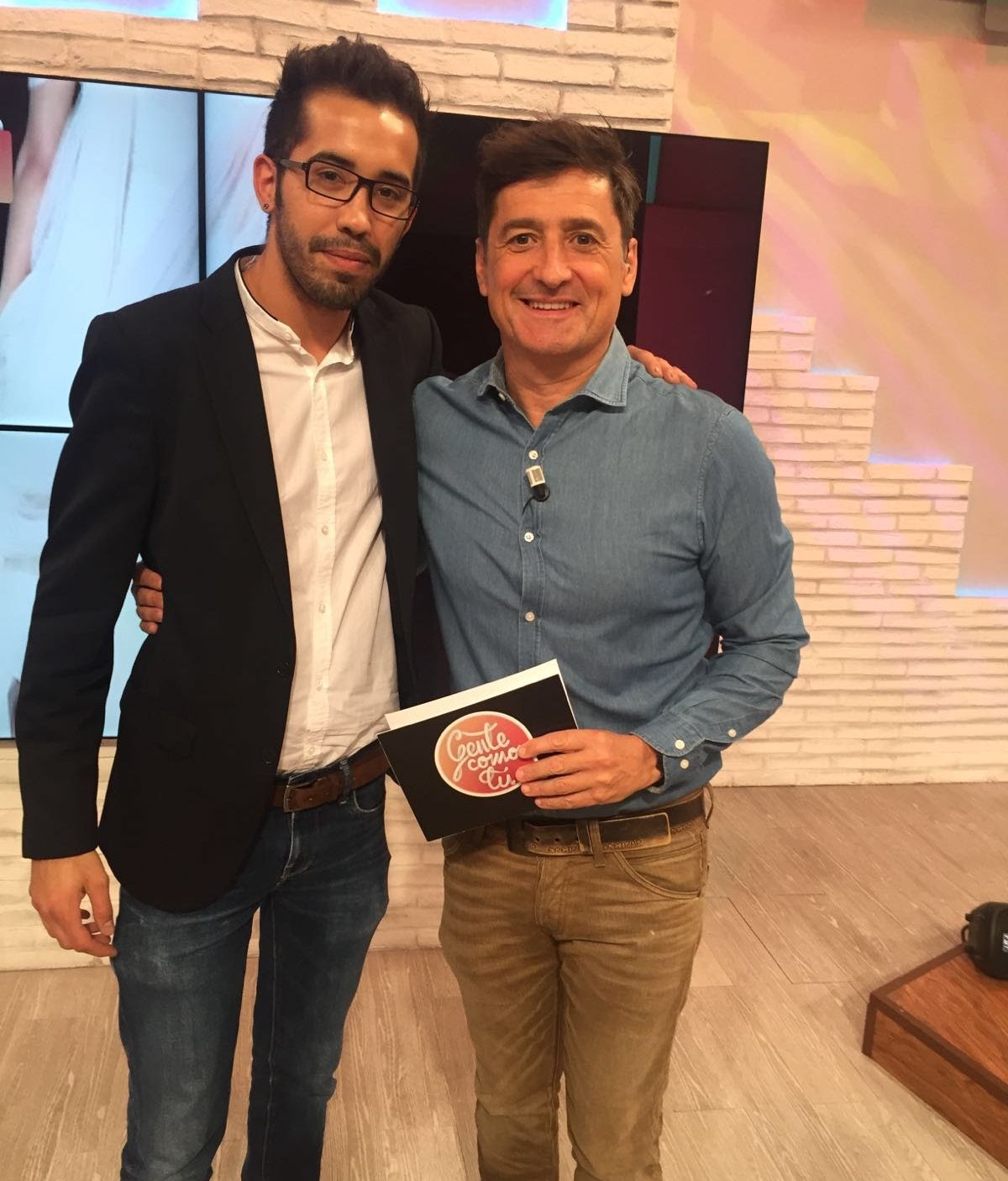 ¡Nuestro Tony junto al presentador Antonio Hidalgo!