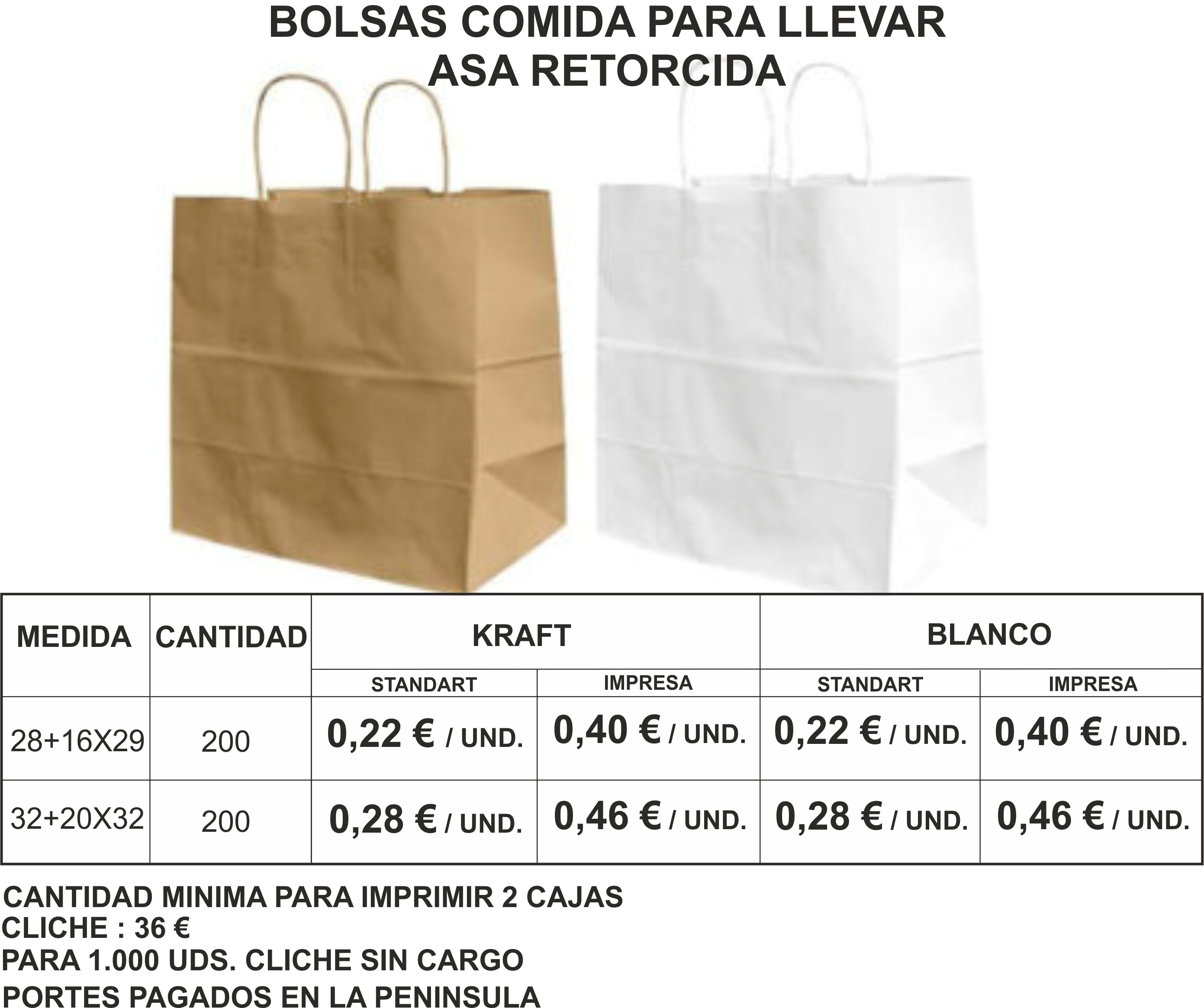 Contratado Compuesto Curiosidad Bolsas de comida para llevar: Productos de Bolsagrafic