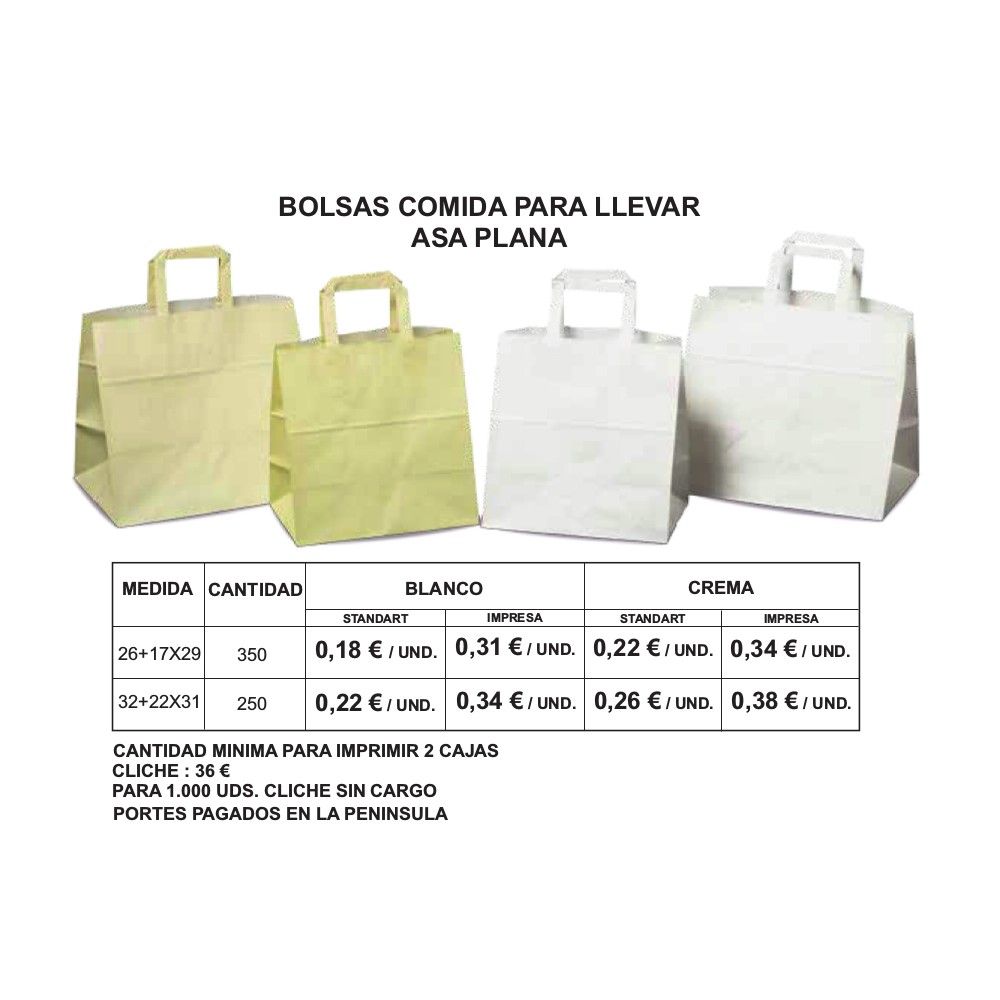 Bolsas de comida para llevar: Productos de Bolsagrafic Bolsas de comida para llevar: Productos de Bolsagrafic