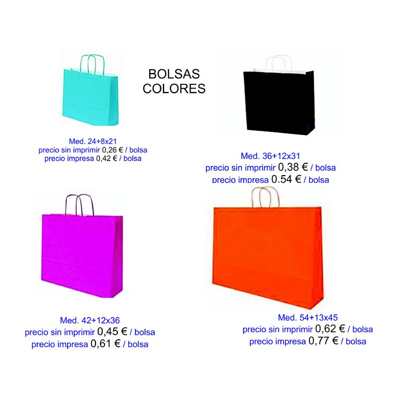Bolsas de colores modelo Mar