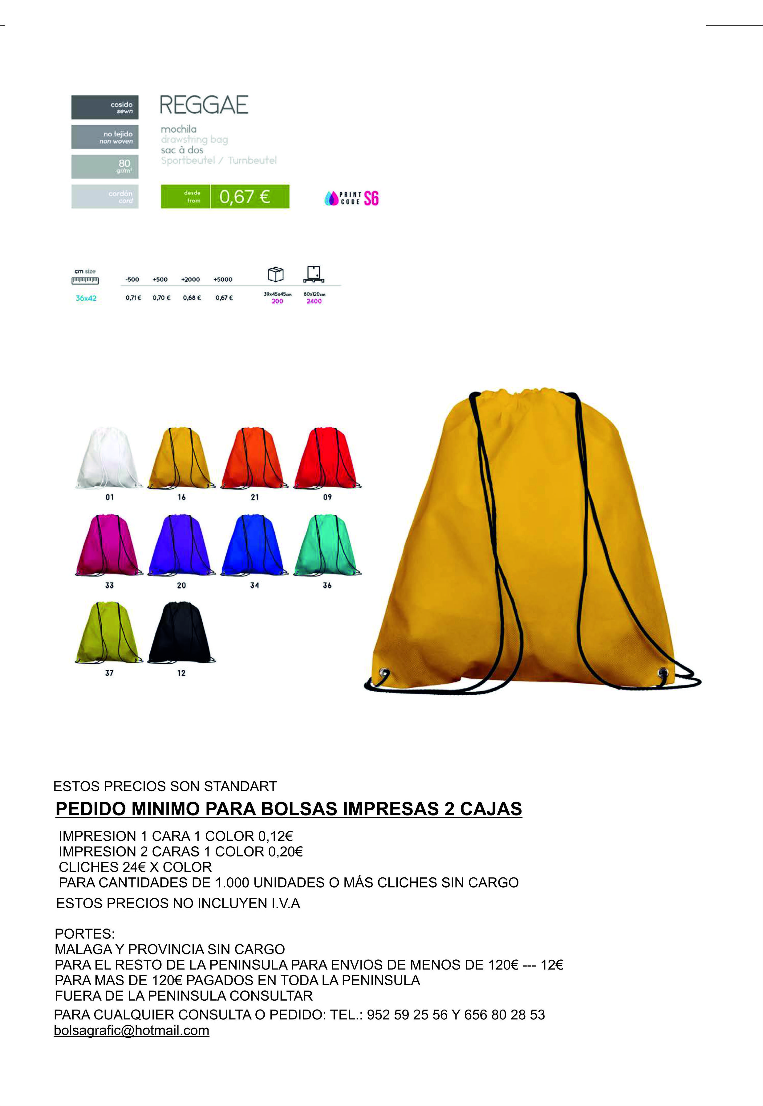 BOLSAS TEXTILES REGGAE BOLSAS TEXTILES REGGAE