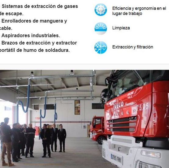 Extracción de gases de escape en Parques de Bomberos: Productos de E.T.I.S.A. Exclusivas Técnicas Industriales, S.A. Extracción de gases de escape en Parques de Bomberos: Productos de E.T.I.S.A. Exclusivas Técnicas Industriales, S.A.