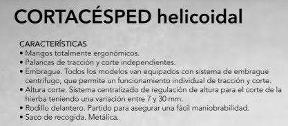 CORTACESPED MASPORT HELICOIDAL 406 MM CORTE , MOTOR Cód. OLYMPIC400 MASPORT: Productos y servicios de Maquiagri CORTACESPED MASPORT HELICOIDAL 406 MM CORTE , MOTOR Cód. OLYMPIC400 MASPORT: Productos y servicios de Maquiagri